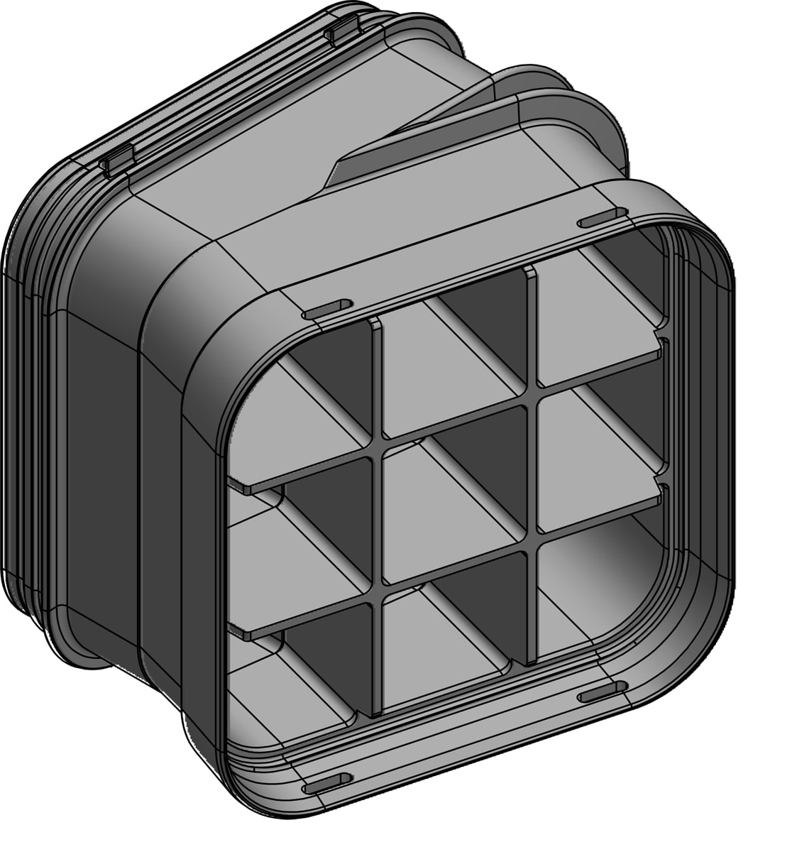 Melbye - 9-løps Multikanal 30cm 15° H/