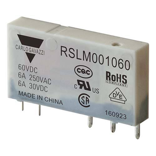Carlo Gavazzi - 5-pins hjelperele med 1 vekselkontakt. Spolespenning 60VDC.