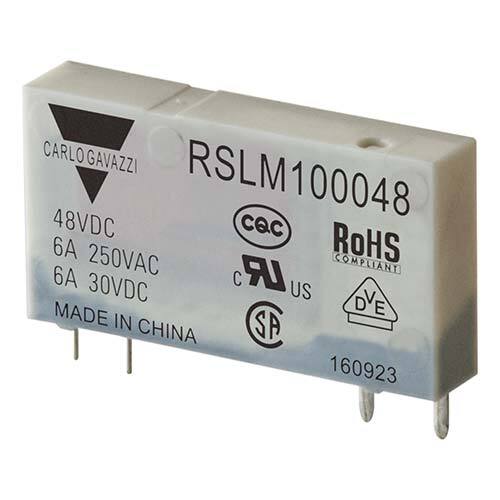 Carlo Gavazzi - 4-pins hjelperele med 1 NO-kontakt. Spolespenning 48VDC.