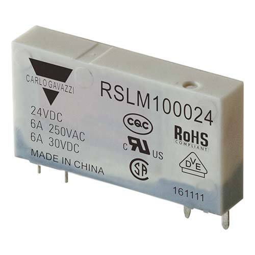 Carlo Gavazzi - 4-pins hjelperele med 1 NO-kontakt. Spolespenning 24VDC.