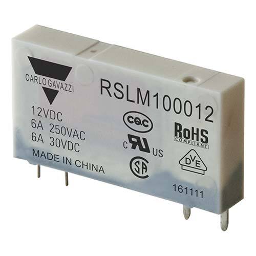 Carlo Gavazzi - 4-pins hjelperele med 1 NO-kontakt. Spolespenning 12VDC.