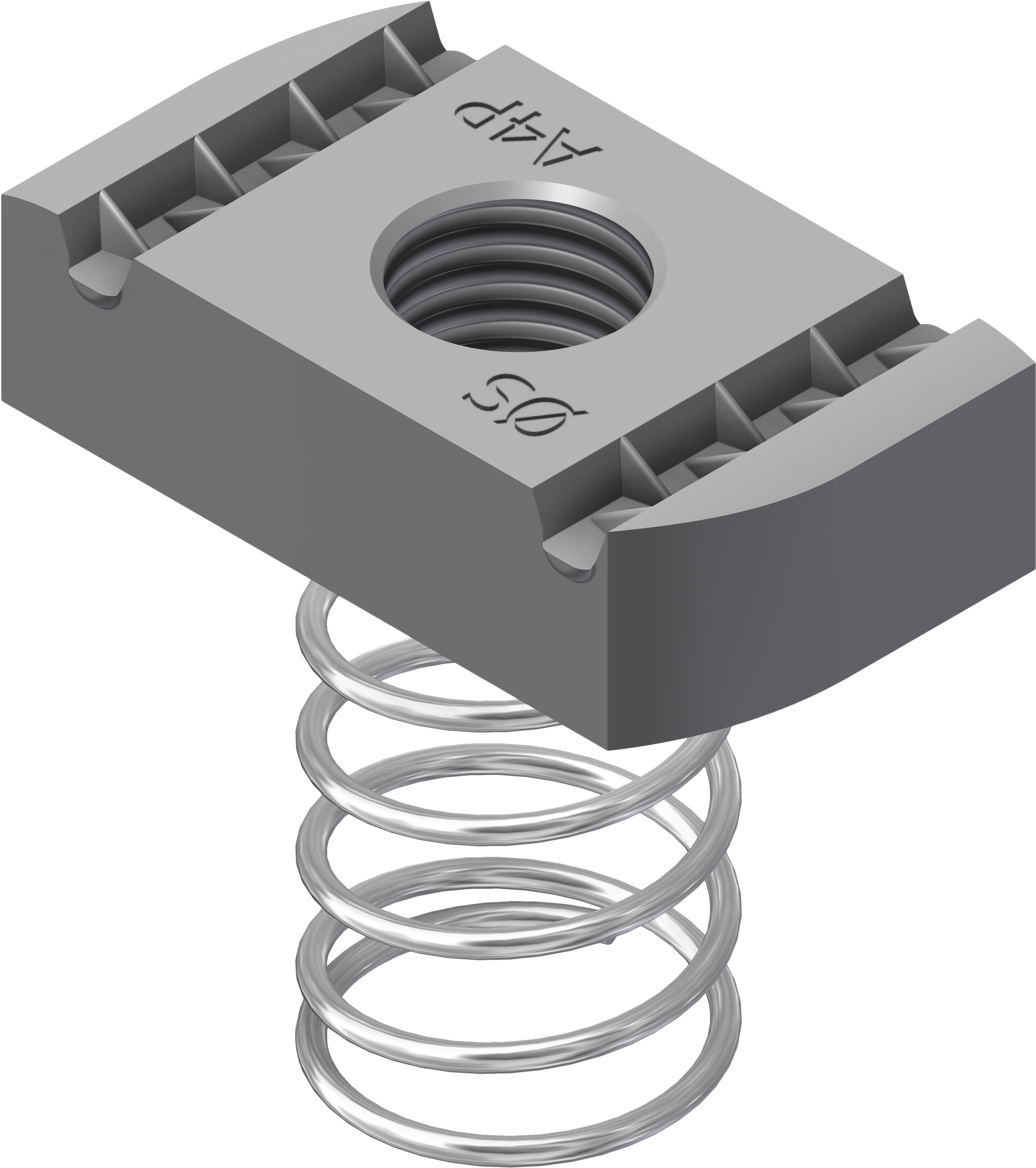 Øglænd system - Fjærmutter S-UNO NU-M-4112 SS