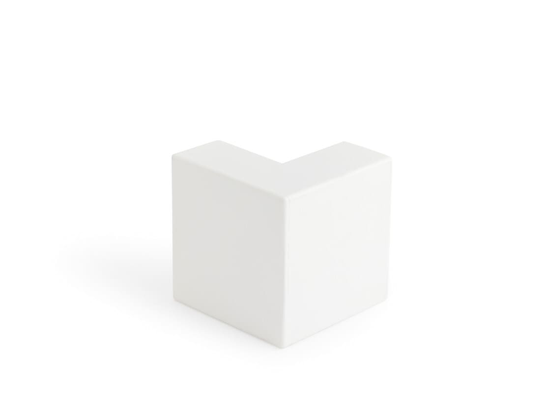 REHAU - MKS 25/38 utvendig hjørne renhvit RAL 9010