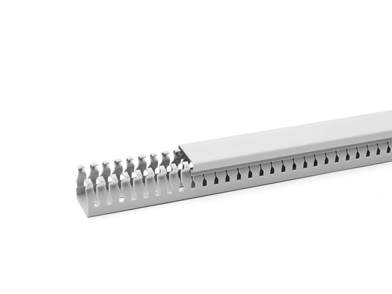 REHAU - BE-DIN 62,5X62,5 slisset kanal RAL 7030