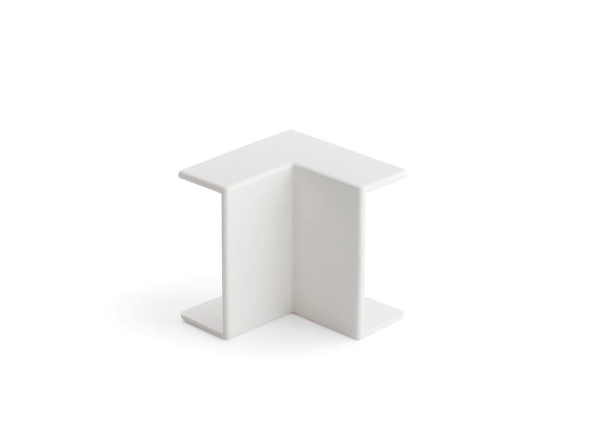 REHAU - Innvendig hjørne for retningsendring av MKS 16x38mm kanal. Renhvit RAL 9010