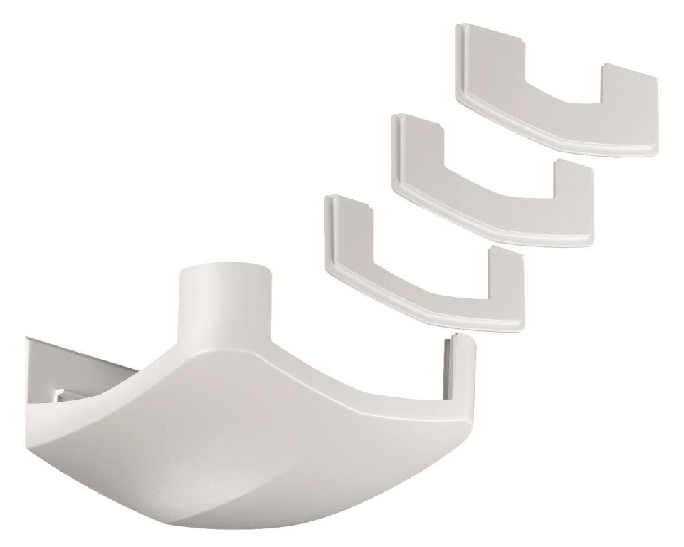 REHAU - ATRIANE T-stykke for 54x22 kanal, matt PVC i POLARHVIT