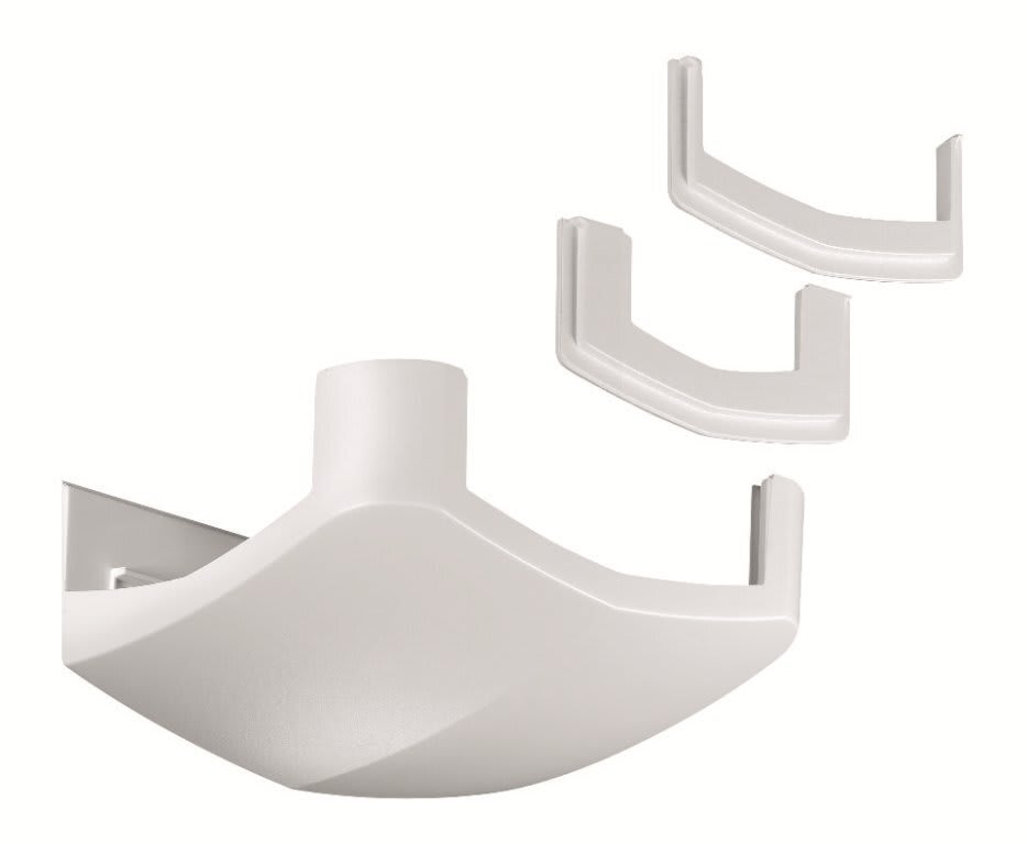 REHAU - ATRIANE T-stykke for 34x17 kanal, matt PVC i POLARHVIT