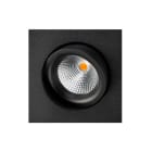 SG Armaturen - Junistar Square IsoSafe DimToWarm sort LED 2000-2800K, Ra 95,SDCM 3, L90/B10>, Class II SELV, IP44