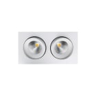 SG Armaturen - Junistar IsoSafe DimToWarm hvit 2x LED 2000-2800K, Ra 95, SDCM 3, L90/B10> 50.00 Class II SELV, IP44