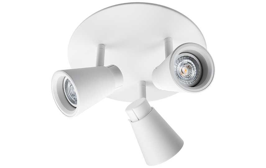 SG Armaturen - ZOOM RONDELL M-HVIT 3x6W DIMTOWARM