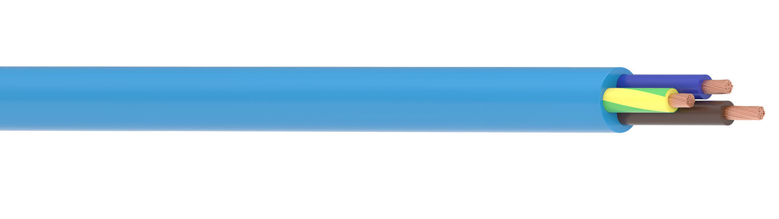 Nexans - A-SUB 450/750V 4G1,5 Blå Pumpe-/Drikkevannskabel