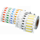 FLEXIMARK - PUR 75x15mm Hvit stripsbare kabelmerker. Rull a 1000 merker.
