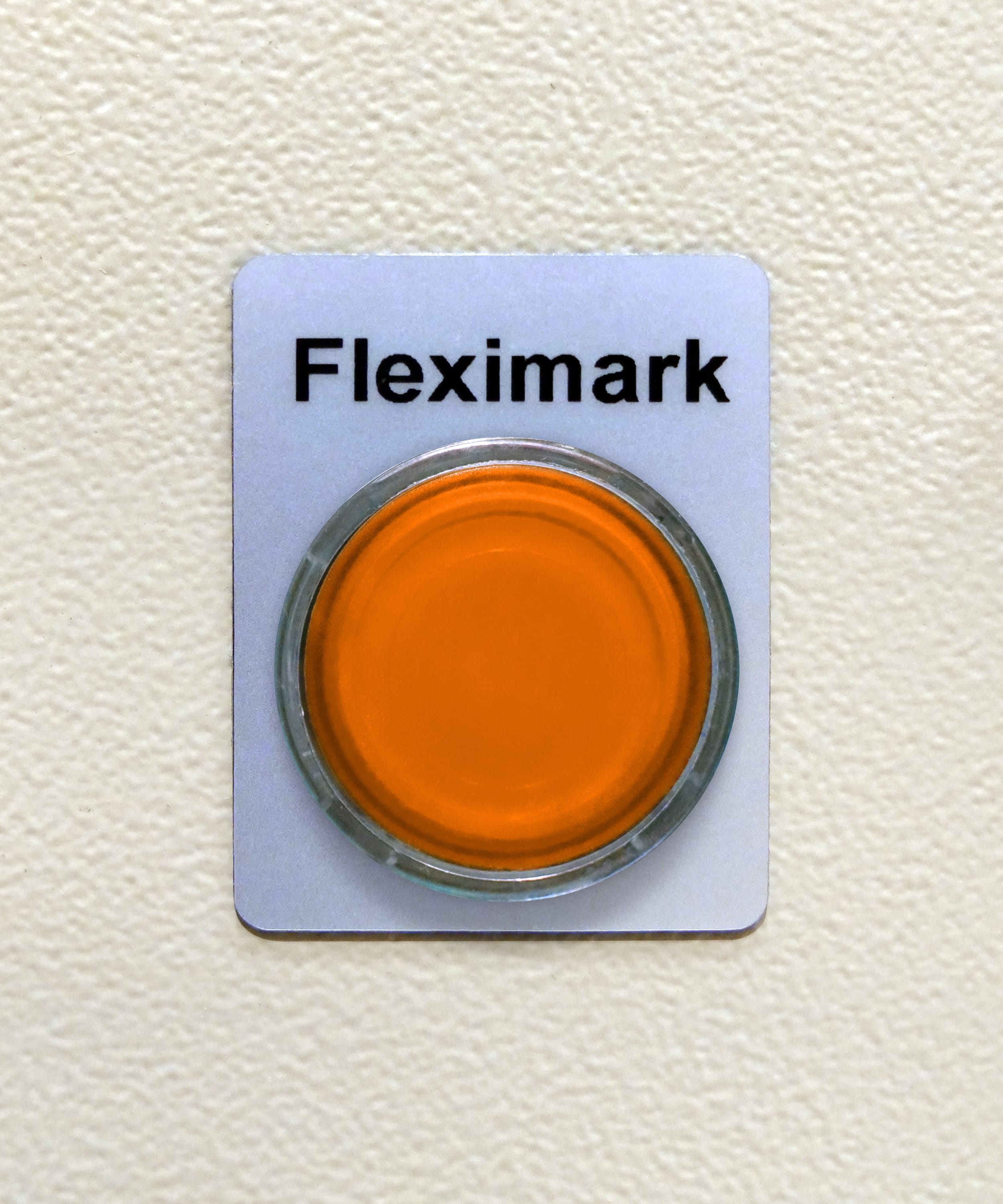 FLEXIMARK - TA Foam skilt  40-30mm, Ø24mm Sølv. Rull a 1000 merker