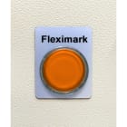 FLEXIMARK - TA Foam skilt 40-30mm, Ø24mm Sølv. Rull a 1000 merker