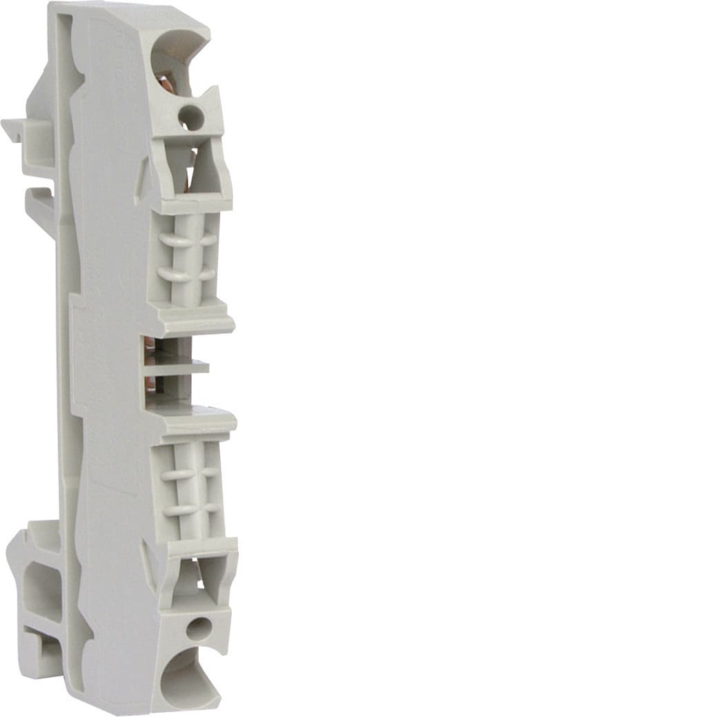 Hager - Rekkeklemme Fase, hurtigkobling-fjærteknikk 2,5mm2 bev ledning, 4mm2 helkjerne, 24A 800 V