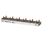 Siemens - 4 fas samleskinne for 6stk 5SV1/9+afd, 1 modulbredde, 12mw