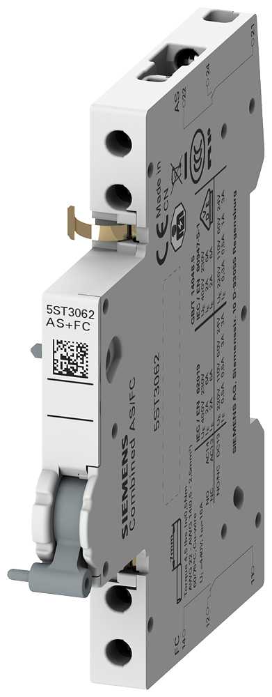 Siemens - KOMBI 1 CO hjelpekontakt + 1 CO feilsignalkontakt, 9mm, for automater 5SY/5SU1, jordfeilbryter 5SV