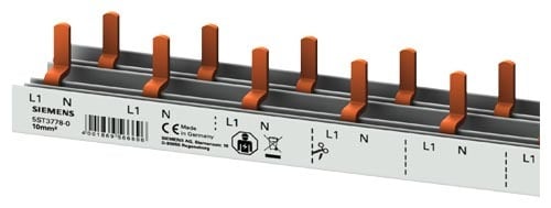 Siemens - 2 fas samleskinne for 36stk 5SV1/6/9+hj.ko