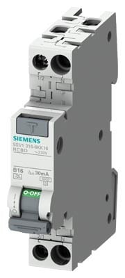 Siemens - Jordfeilautomat TN 6 kA,18mm, 30 mA C10