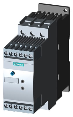 Siemens - 3RW30 mykstarter,  S0, 32A, 15KW/400V, 40 GR, 200-480V AC, 110-230V AC/DC, skru kun rampetid opp