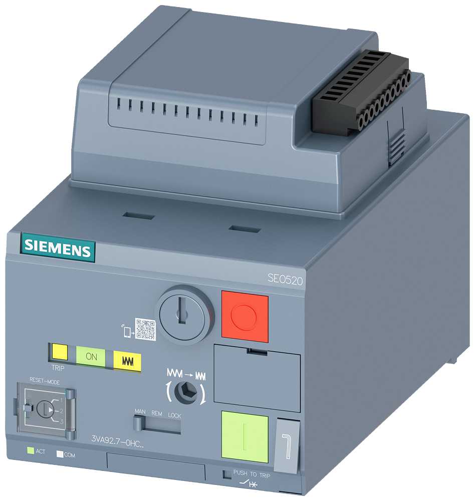 Siemens - 3VA20-22 SEO520, 42-60VUC, hurtig fjerspent motor for synkronisering