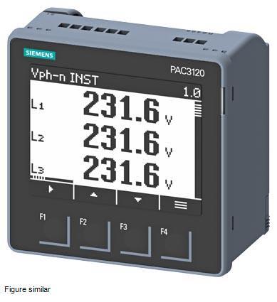 Siemens - PAC 3120 nettanalysator.-24-60VDC, Modbus RTU, 96x96