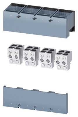 Siemens - 3VA25,4x240mm2 Al/Cu kl, 4 stk, klemmer med koblingskrue for hjelpekontakter