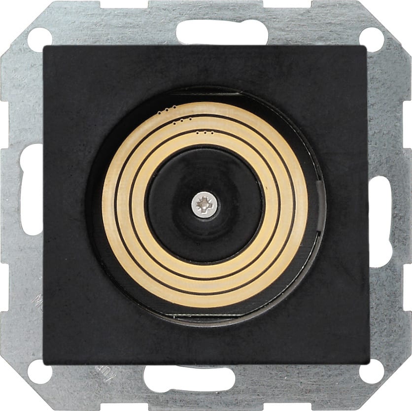 GIRA - Plug & Light Sokkel uten lås svart matt