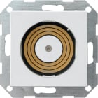 GIRA - Plug & Light Sokkel uten lås renhvit glanset