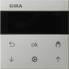 GIRA - System 3000 persiennestyring- og timerdisplay System 55 edelstål