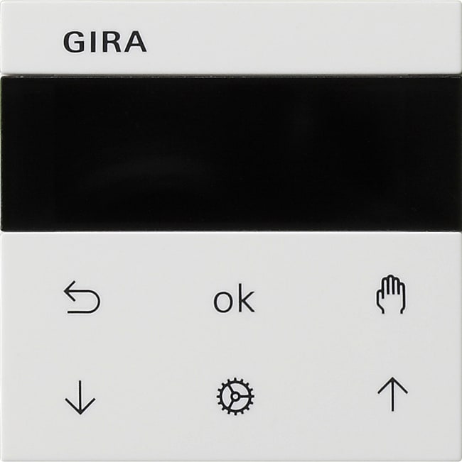 GIRA - System 3000 persiennestyring- og timerdisplay System 55 renhvit