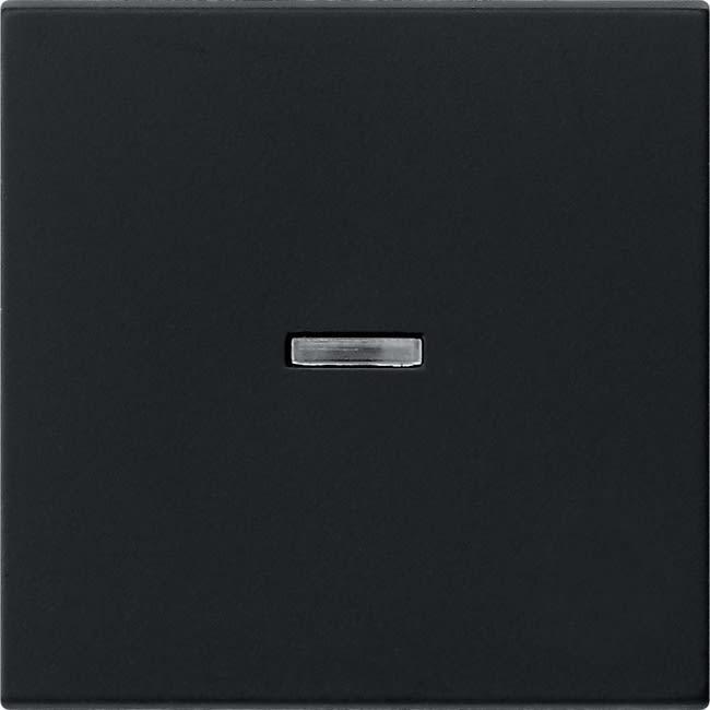 GIRA - Bryterfront m/lys S66 Svart matt