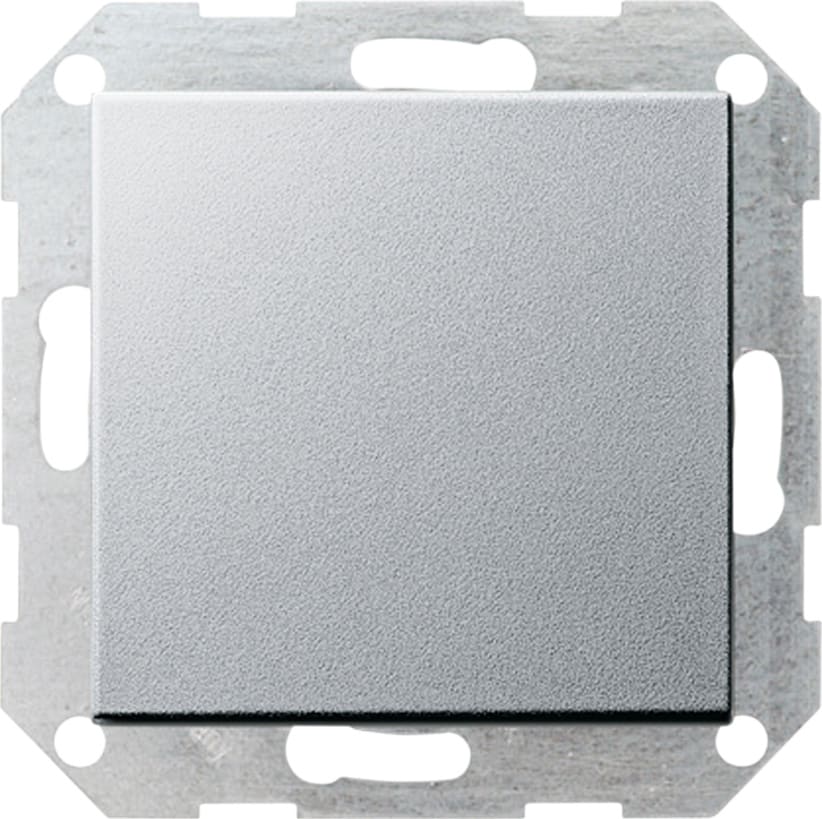 GIRA - Trykkbryter pl.vippe vekselv. alu