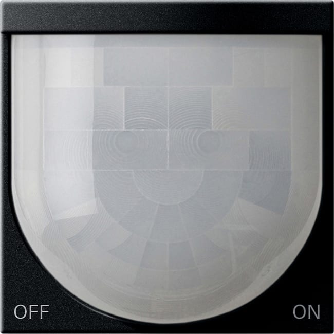 GIRA - System 3000 bevegelsesmelder komfort, mont.høyde 2,2 m. Bluetooth. System 55 svart matt