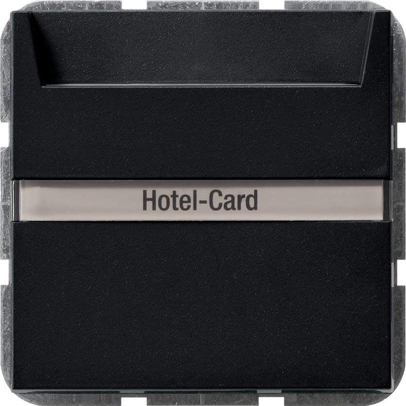 GIRA - Bryter hotellkort svart matt