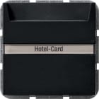 GIRA - Bryter hotellkort svart matt