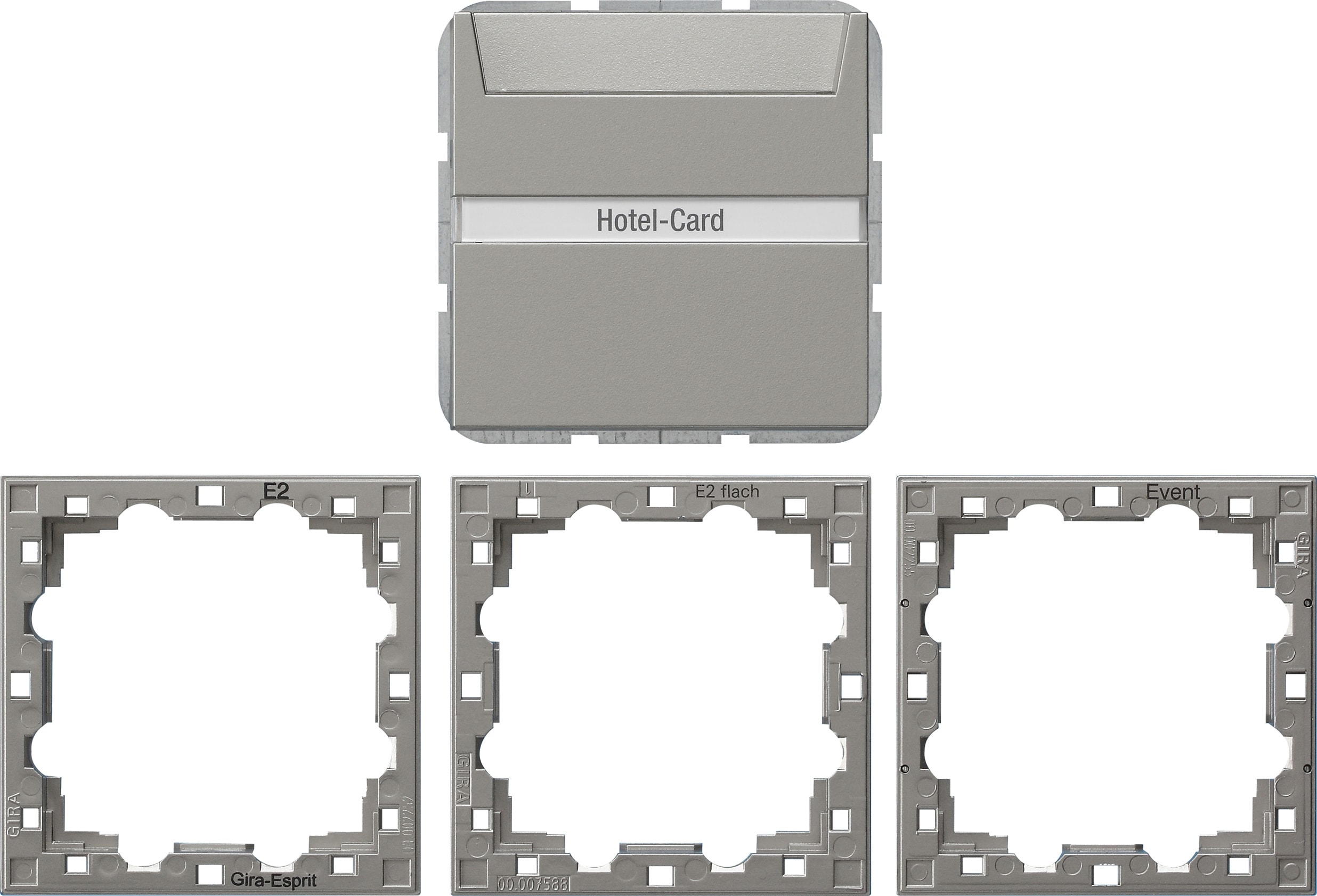 GIRA - Bryter hotellkort edelstål