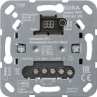 GIRA - S3000 elektronisk dobbel dimmer for veggboks. Inng. for slaver. Benyttes med vipper i S3000-serien.