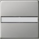 GIRA - Bryterfront m/merkefelt S55 Edelstål