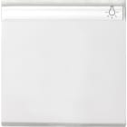 GIRA - Bryterfront m/merkefelt S55 Hvit glans