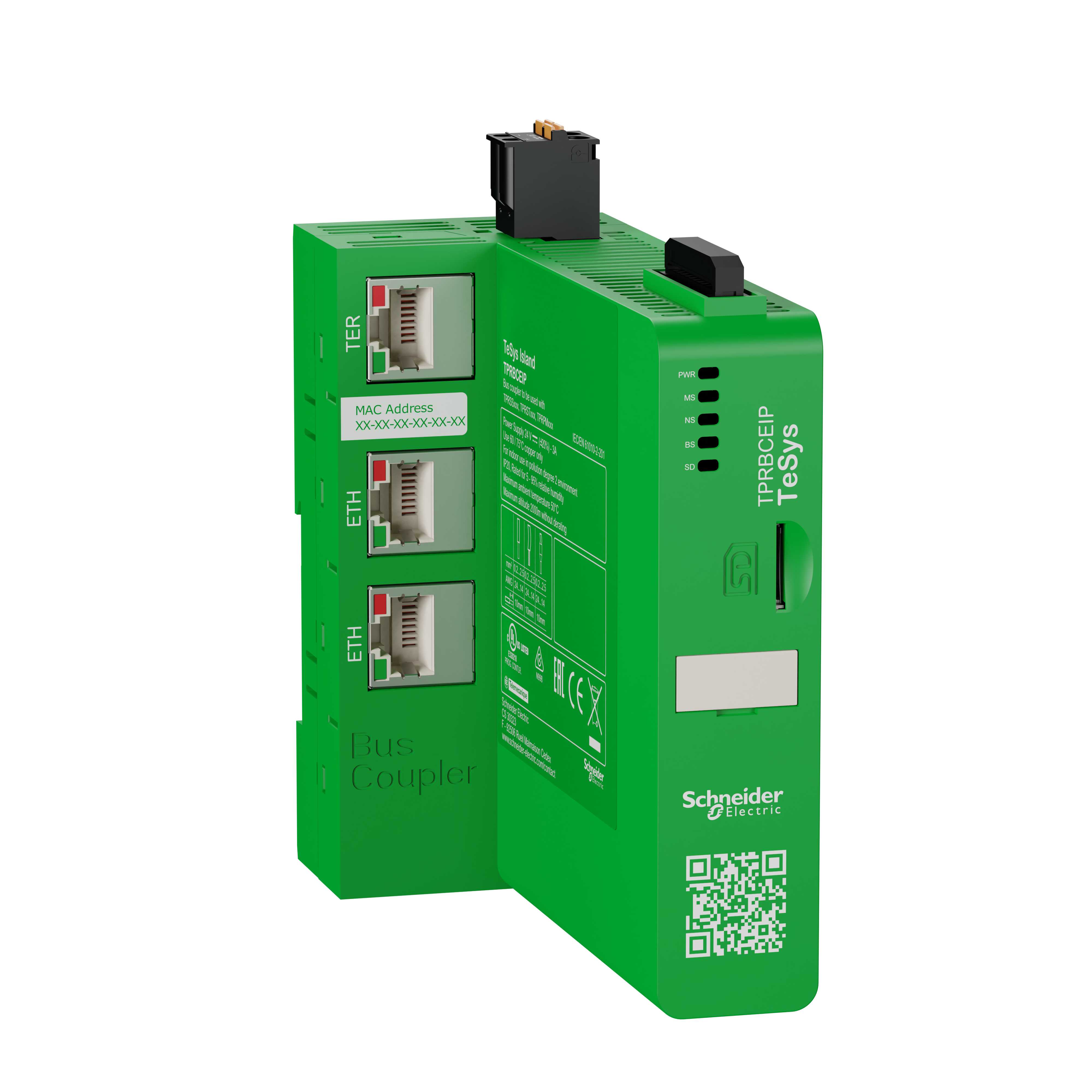 Schneider Electric - Buskoppling for TeSys island EtherNet IP-Modbus/TCP switch