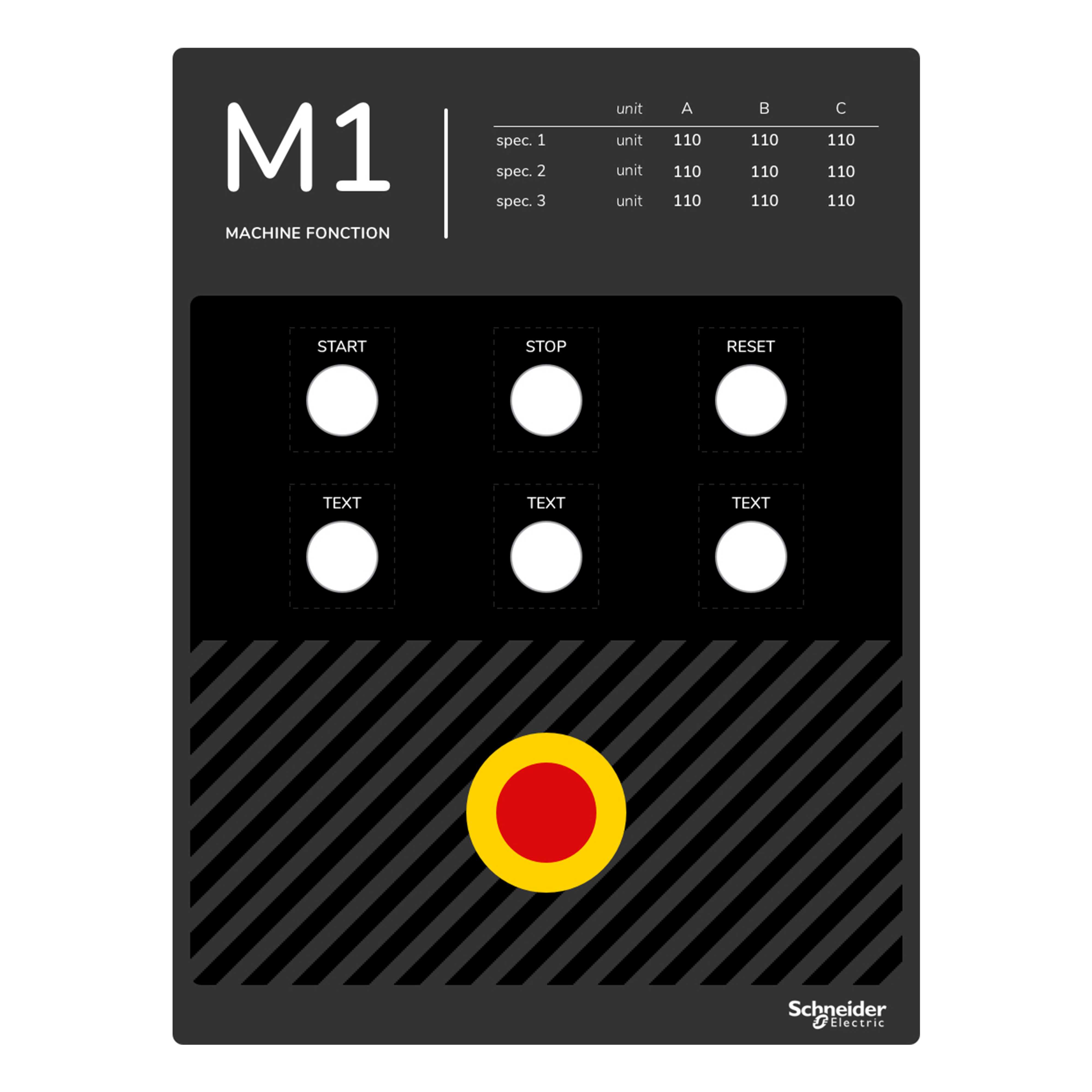 Schneider Electric - Designfolie m/eksempel 300x400