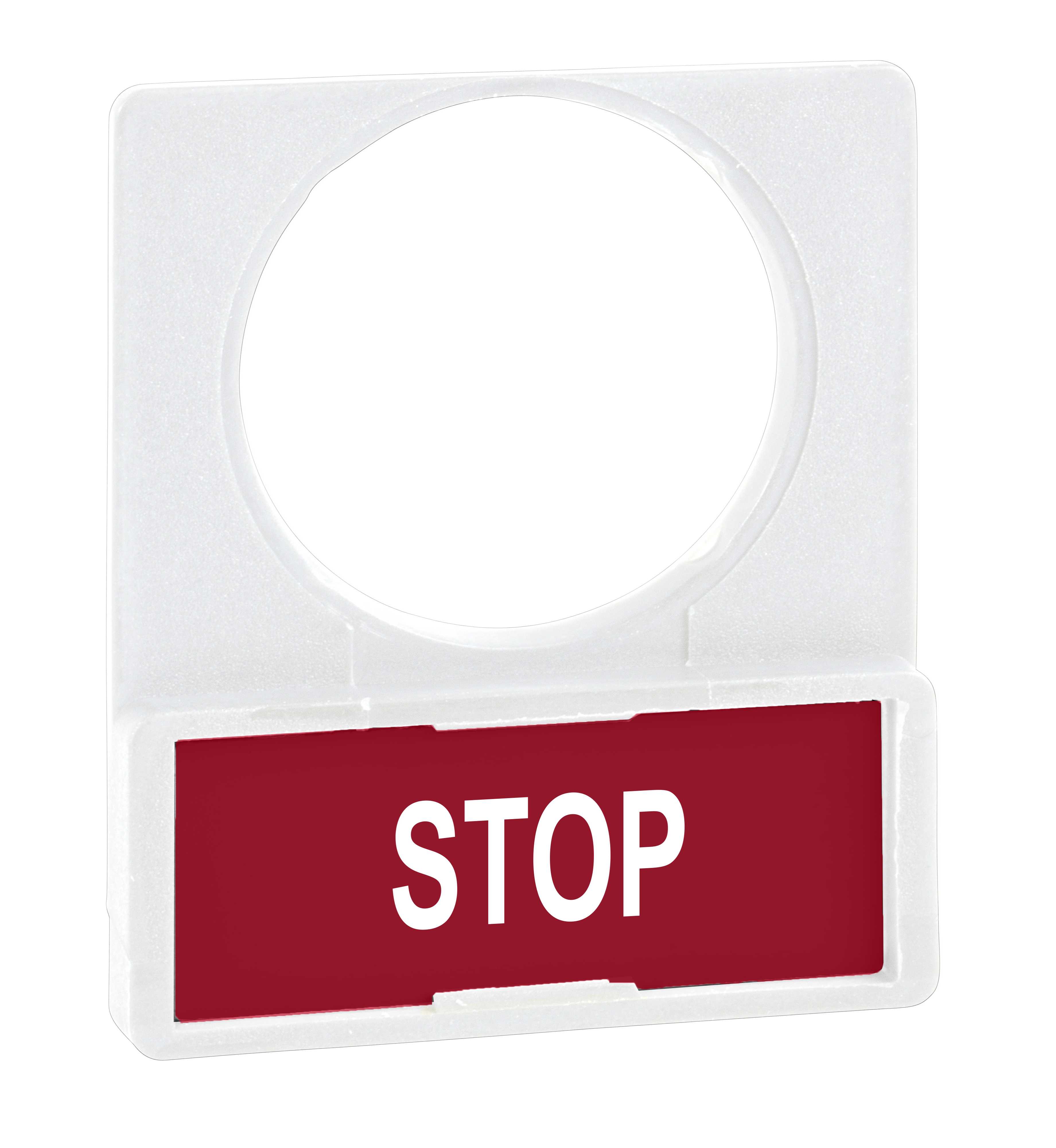 Schneider Electric - Skiltramme hvit m/skilt+tekst