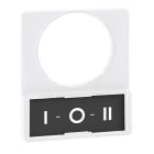 Schneider Electric - Skiltramme hvit m/skilt+tekst