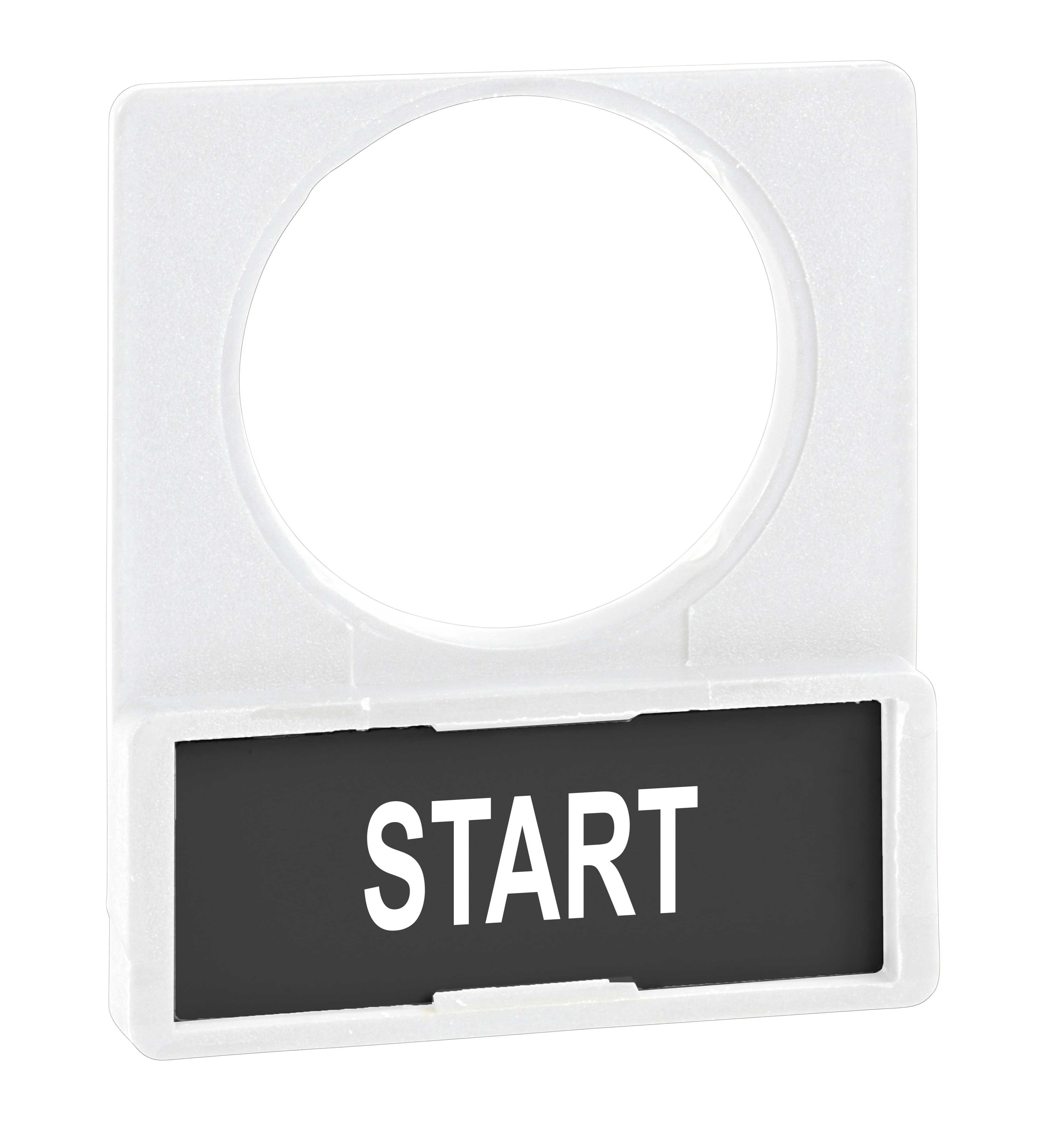 Schneider Electric - Skiltramme hvit m/skilt+tekst