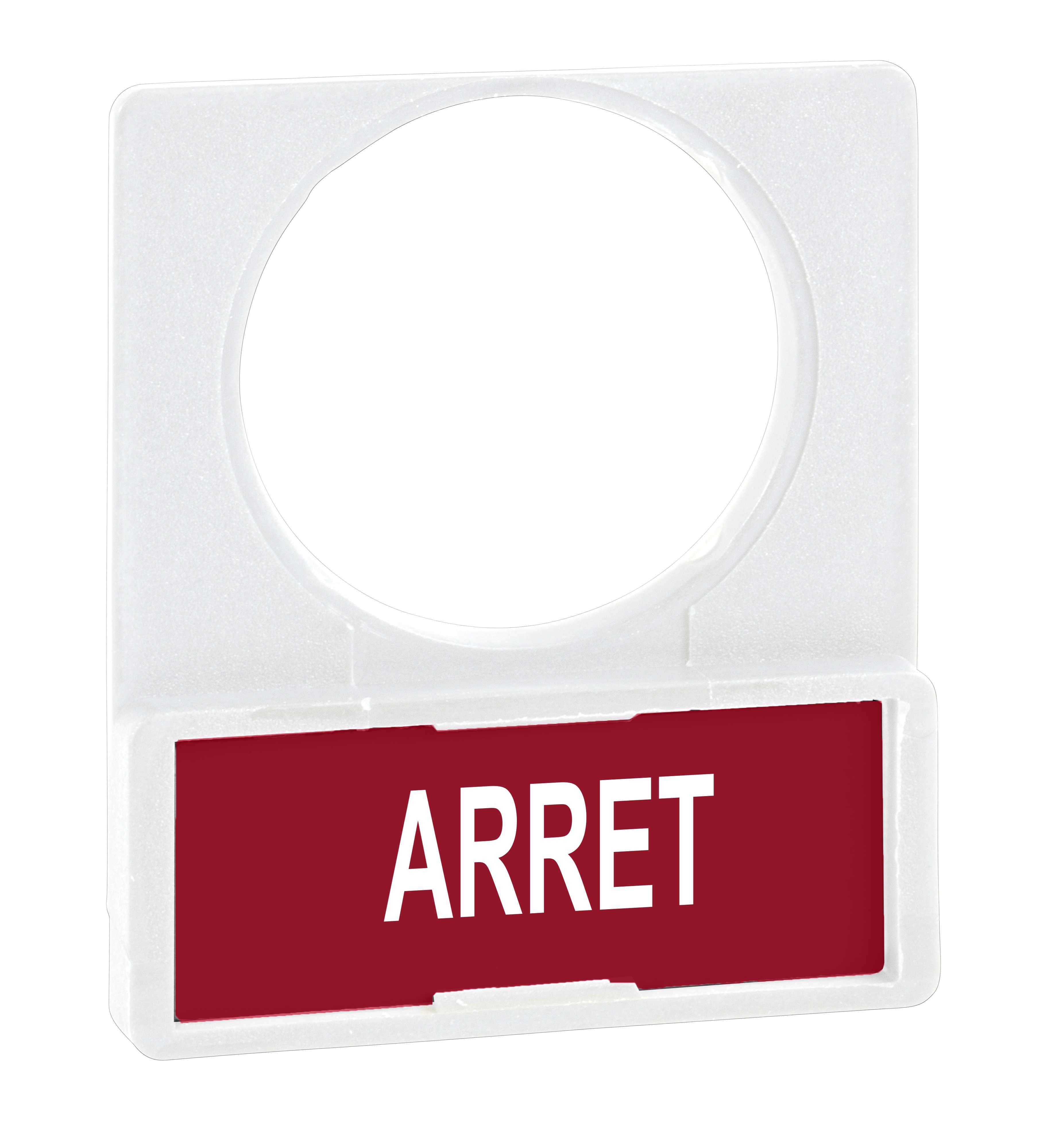 Schneider Electric - Skiltramme hvit m/skilt+tekst