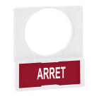 Schneider Electric - Skiltramme hvit m/skilt+tekst