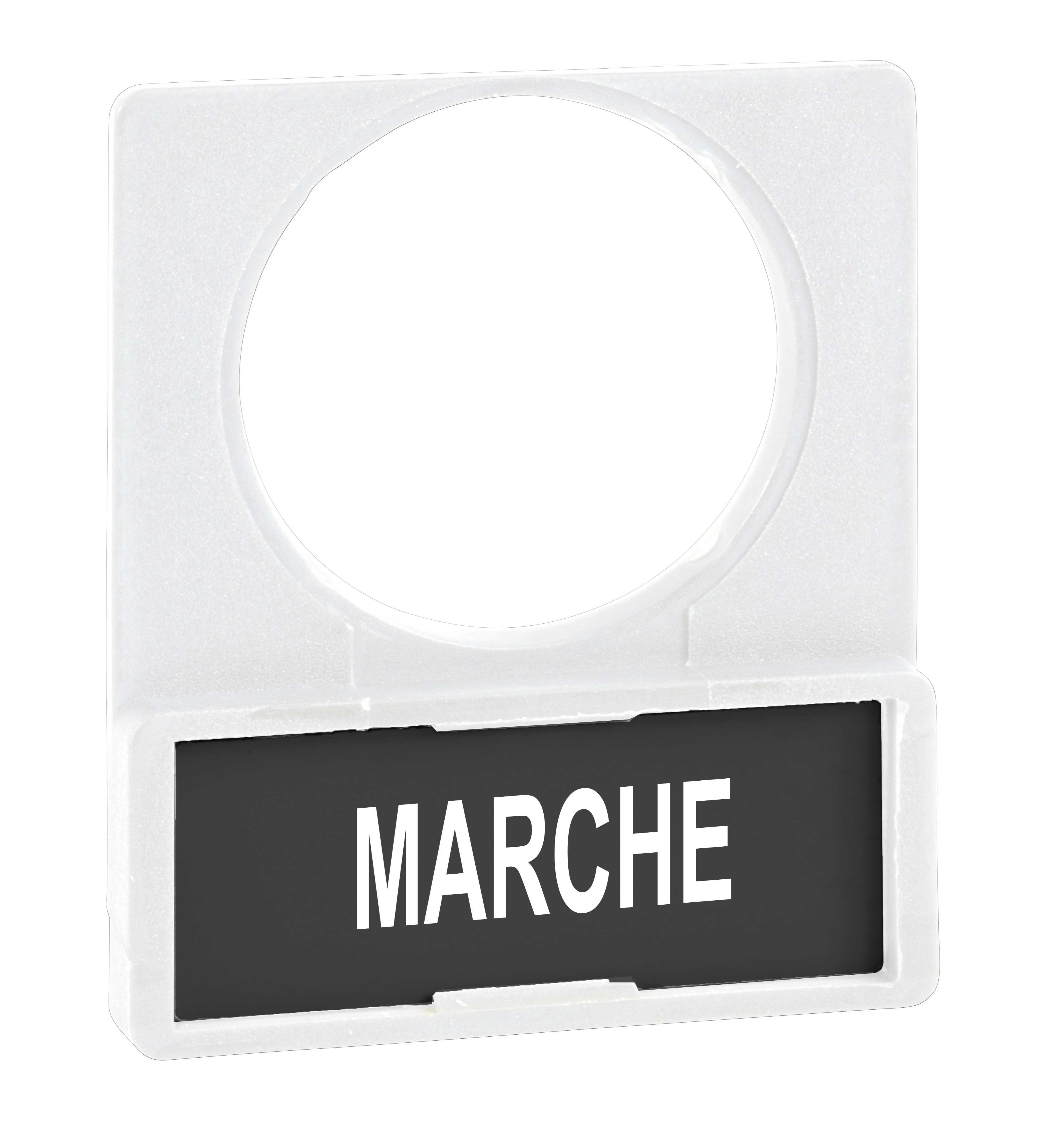 Schneider Electric - Skiltramme hvit m/skilt+tekst