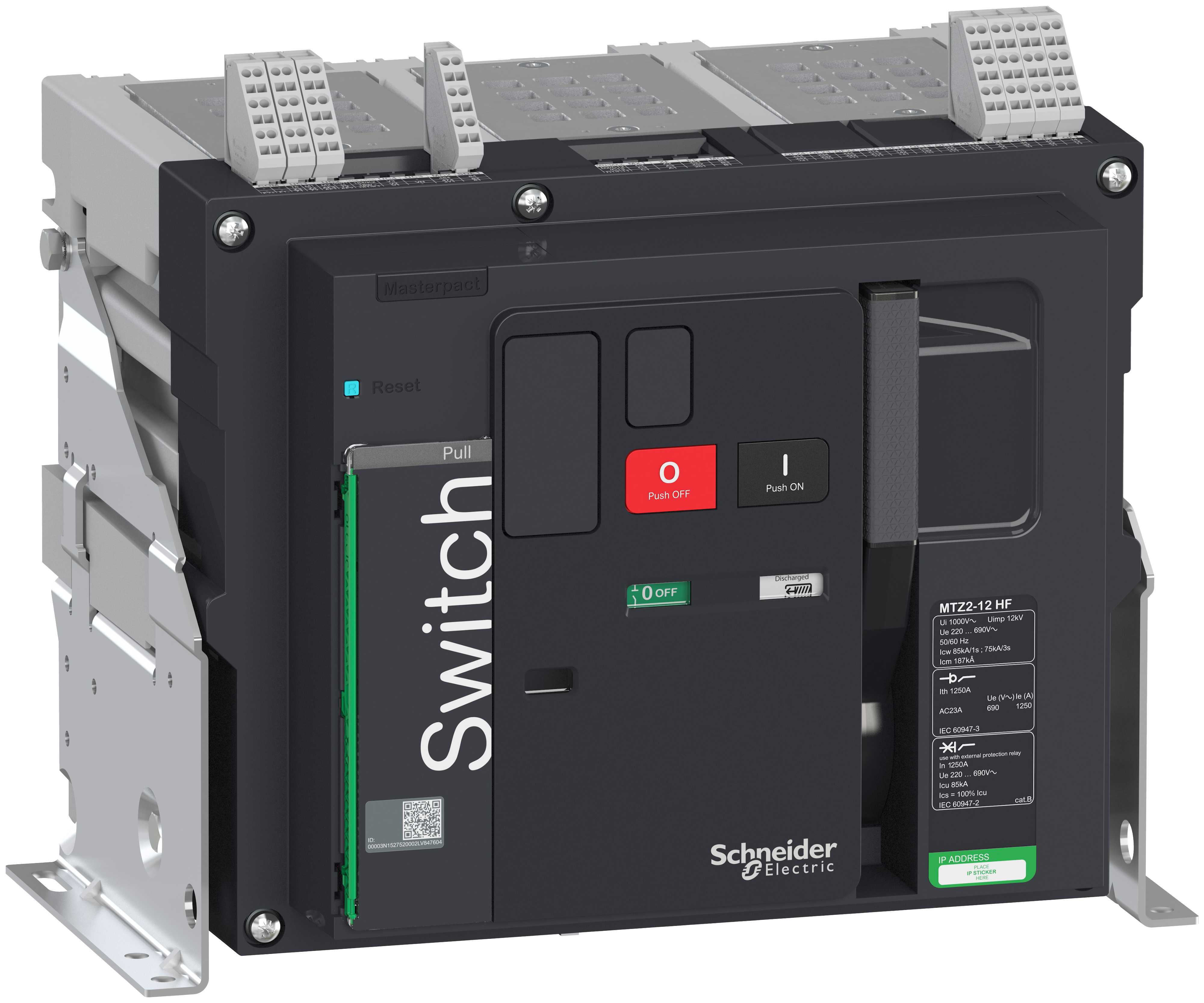 Schneider Electric - Lastbryter MTZ2 12HF 3p fast