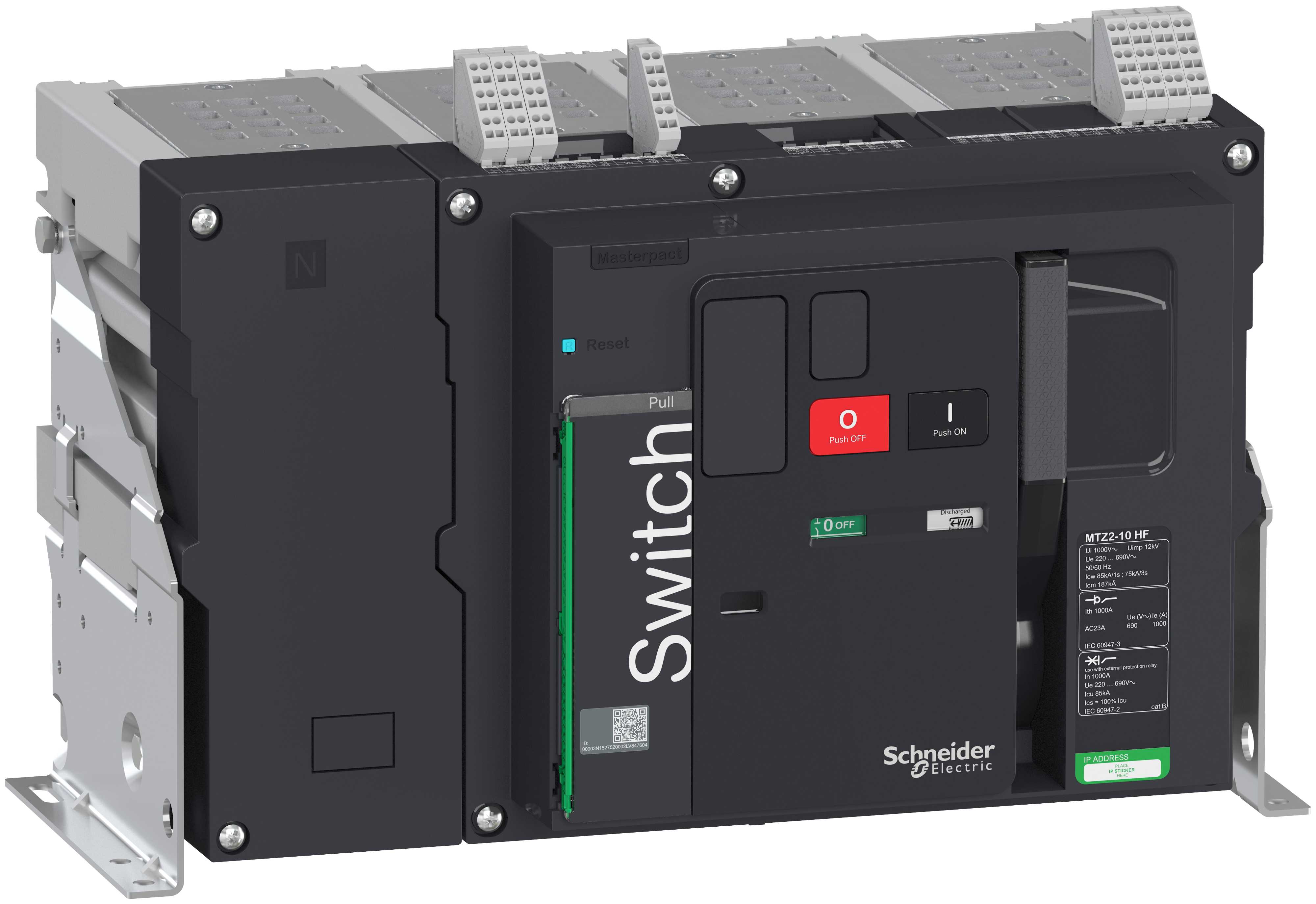 Schneider Electric - Lastbryter MTZ2 10HF 4p fast